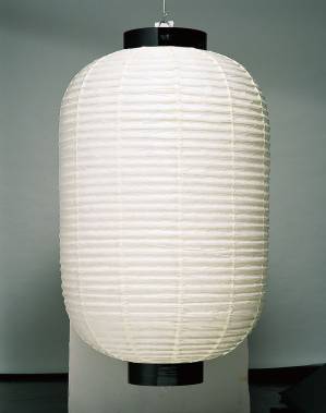 提灯 大型提灯 （白）30号長型（和紙・太骨） 受注製作